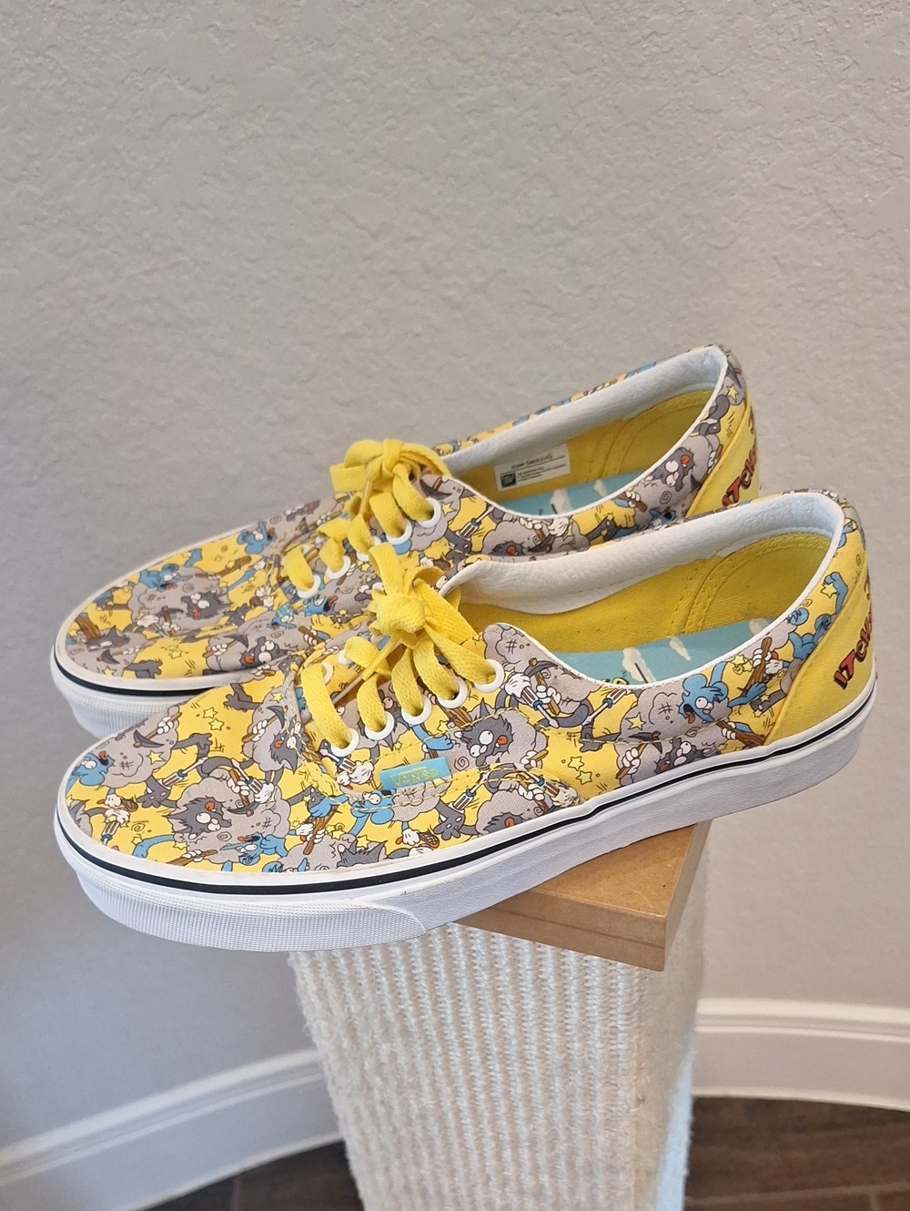 Vans The Simpsons x ERA "Itchy & Scratchy" Low Top Sneakers Mens 7.5 Womens 9